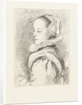 Portrait of Maria Tesselschade Roemer Visscher by Johannes Arnoldus Boland