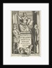Justice enthroned on base between mental and emperor, Romulus and Remus suckled by the wolf by Lowijs Elzevier III