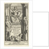 Justice enthroned on base between mental and emperor, Romulus and Remus suckled by the wolf by Lowijs Elzevier III