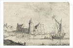 Castle on the coast by Bonaventura Peeters I