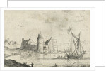 Castle on the coast by Bonaventura Peeters I