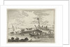 A herd of cows on the waterfront, some with their feet in the river by Anthonij van der Haer