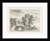 Village view with stone bridge by Anthonij van der Haer
