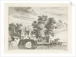 Village view with stone bridge by Anthonij van der Haer