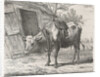 Trekos with yoke for the stable by Jacobus Cornelis Gaal