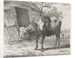 Trekos with yoke for the stable by Jacobus Cornelis Gaal