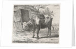 Trekos with yoke for the stable by Jacobus Cornelis Gaal