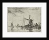 A river view with some boats by Jacobus van Gorkom Jr