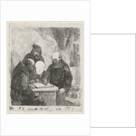 Checkers playing monks by David van der Kellen II