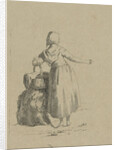 Woman with a basket by Jacob van Kouwenhoven