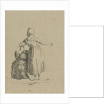 Woman with a basket by Jacob van Kouwenhoven