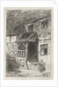 Facade of a house with a covered entrance by Jan Diederikus Kruseman