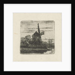 mill on a river by Jan van Lokhorst