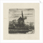 mill on a river by Jan van Lokhorst