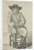 Seated man with stick by Anthonie Willem Hendrik Nolthenius de Man