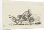 Man sitting in a wheelbarrow by Anthonie Willem Hendrik Nolthenius de Man