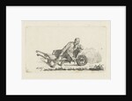 Man sitting in a wheelbarrow by Anthonie Willem Hendrik Nolthenius de Man