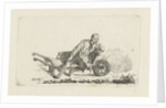 Man sitting in a wheelbarrow by Anthonie Willem Hendrik Nolthenius de Man