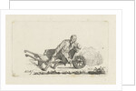 Man sitting in a wheelbarrow by Anthonie Willem Hendrik Nolthenius de Man
