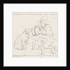 Boy with dog and an empty pot by Anthonie Willem Hendrik Nolthenius de Man