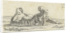Boy lying in the grass on his belly by Anthonie Willem Hendrik Nolthenius de Man
