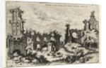 View of the Palatine with the Septizodium by Hieronymus Cock