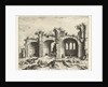 View of the ruins of the Basilica of Constantine by Hieronymus Cock