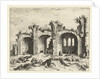 View of the ruins of the Basilica of Constantine by Hieronymus Cock