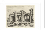 View of the ruins of the Basilica of Constantine by Hieronymus Cock