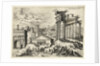View of the ruins of the Roman Forum seen from the Capitol by Hieronymus Cock