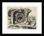 View of ruins in Rome, Italy by Hieronymus Cock