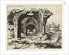 View of ruins in Rome, Italy by Hieronymus Cock