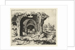 View of ruins in Rome, Italy by Hieronymus Cock