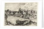 View of the bridge of Fabricius in Rome, Italy by Hieronymus Cock