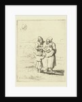 Study Sheet with family with two children by Marie Lambertine Coclers