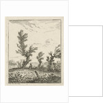 Artist between willows by Hermanus Fock