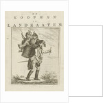 Song Sheet and cartoon soldiers by Hermanus Fock