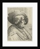 Portrait of a man with a hat by Claes Jansz. Visscher II
