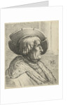 Portrait of a man with a hat by Claes Jansz. Visscher II