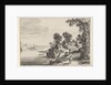 River landscape with travelers on country road by Claes Jansz. Visscher II
