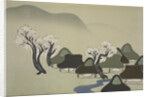 Village with Cherry Blossoms by Sekka Kamisaka