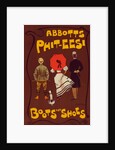 English poster for a boot and shoe factory Abbots Phit-Eesi by Dudley Hardy