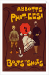 English poster for a boot and shoe factory Abbots Phit-Eesi by Dudley Hardy