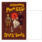 English poster for a boot and shoe factory Abbots Phit-Eesi by Dudley Hardy