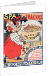 Belgium poster for Ferme de la Frahinfaz. cafe restaurant near Spa Belgium 1896 by Adolphe Crespin