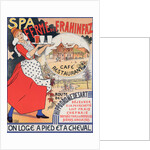 Belgium poster for Ferme de la Frahinfaz. cafe restaurant near Spa Belgium 1896 by Adolphe Crespin