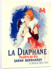 Poster for la Poudre de Riz la Diaphane. face-powder; sarah Bernhardt by Jules Chéret