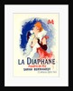 Poster for la Poudre de Riz la Diaphane. face-powder; sarah Bernhardt by Jules Chéret