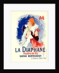 Poster for la Poudre de Riz la Diaphane. face-powder; sarah Bernhardt by Jules Chéret