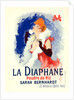 Poster for la Poudre de Riz la Diaphane. face-powder; sarah Bernhardt by Jules Chéret